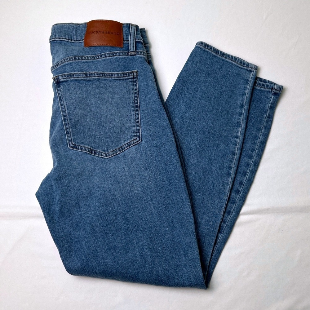 Lucky Brand Women Ava Mid Rise Skinny Jeans Size 10/30 Blue Denim Stretch Casual